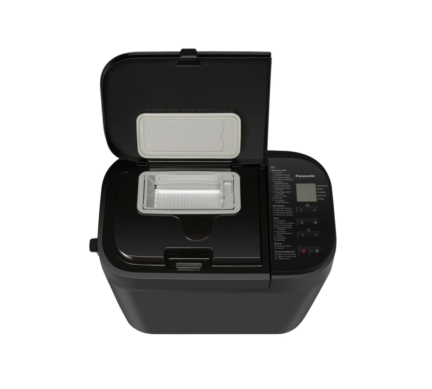 Non ishlab chiqaruvchi Panasonic 550W, dasturlar-28, maksimal vazn -1,25kg, shakli-to'rtburchak, plastmassa, qora