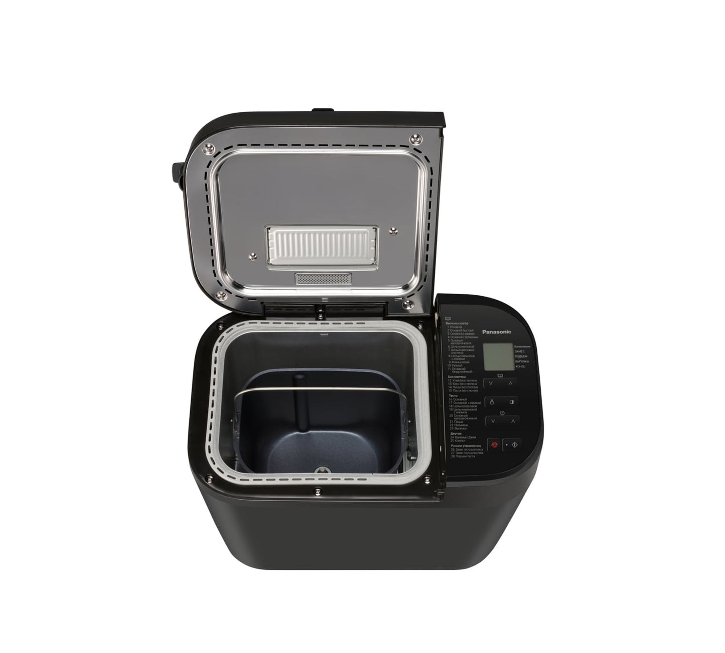 Non ishlab chiqaruvchi Panasonic 550W, dasturlar-28, maksimal vazn -1,25kg, shakli-to'rtburchak, plastmassa, qora