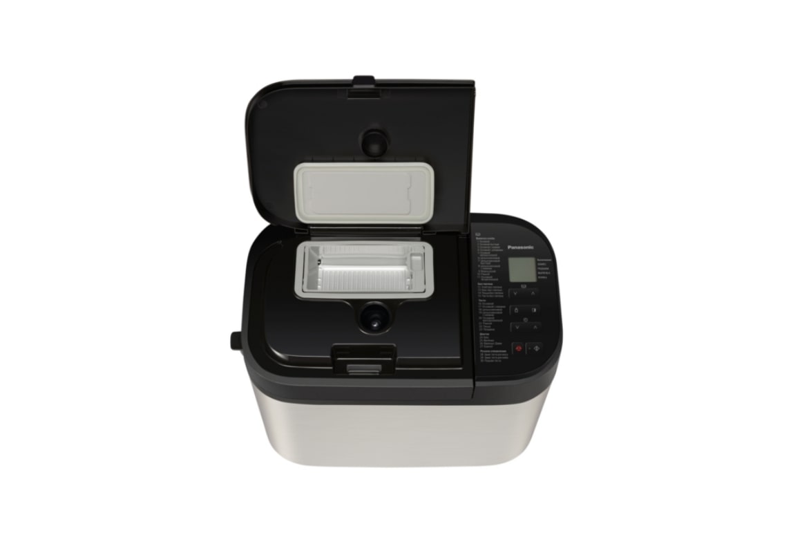 Non ishlab chiqaruvchi Panasonic 550W, dasturlari-30, maksimal vazni -1,25kg, shakli-to'rtburchak, metall, qora