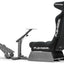 Playseat Evolution PRO - ActiFit qora boshqaruv ruli va pedallar uchun mahkamlash joyi bilan kokpit