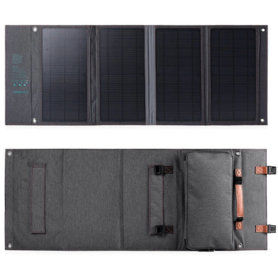 2E portativ quyosh panelli zaryadlovchisi, 36 Vt, USB-C/USB-A