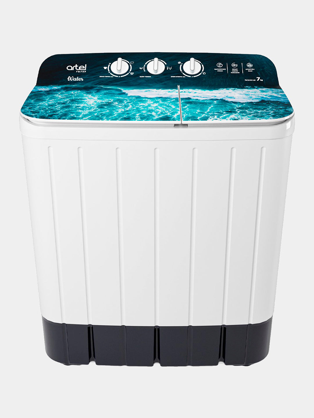 Kir yuvish mashinasi yarim avtomatik Artel ART-TG70P Water 02, 7 kg