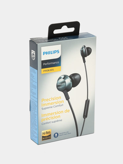 Quloqchinlar Philips Performance PRO6305 In-ear Hi-Res Mic Black