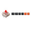 Klaviatura Keychron K2 84 Key Aluminum Frame HotSwappable Gateron Mechanical Keyboard RGB Red Russian Layout