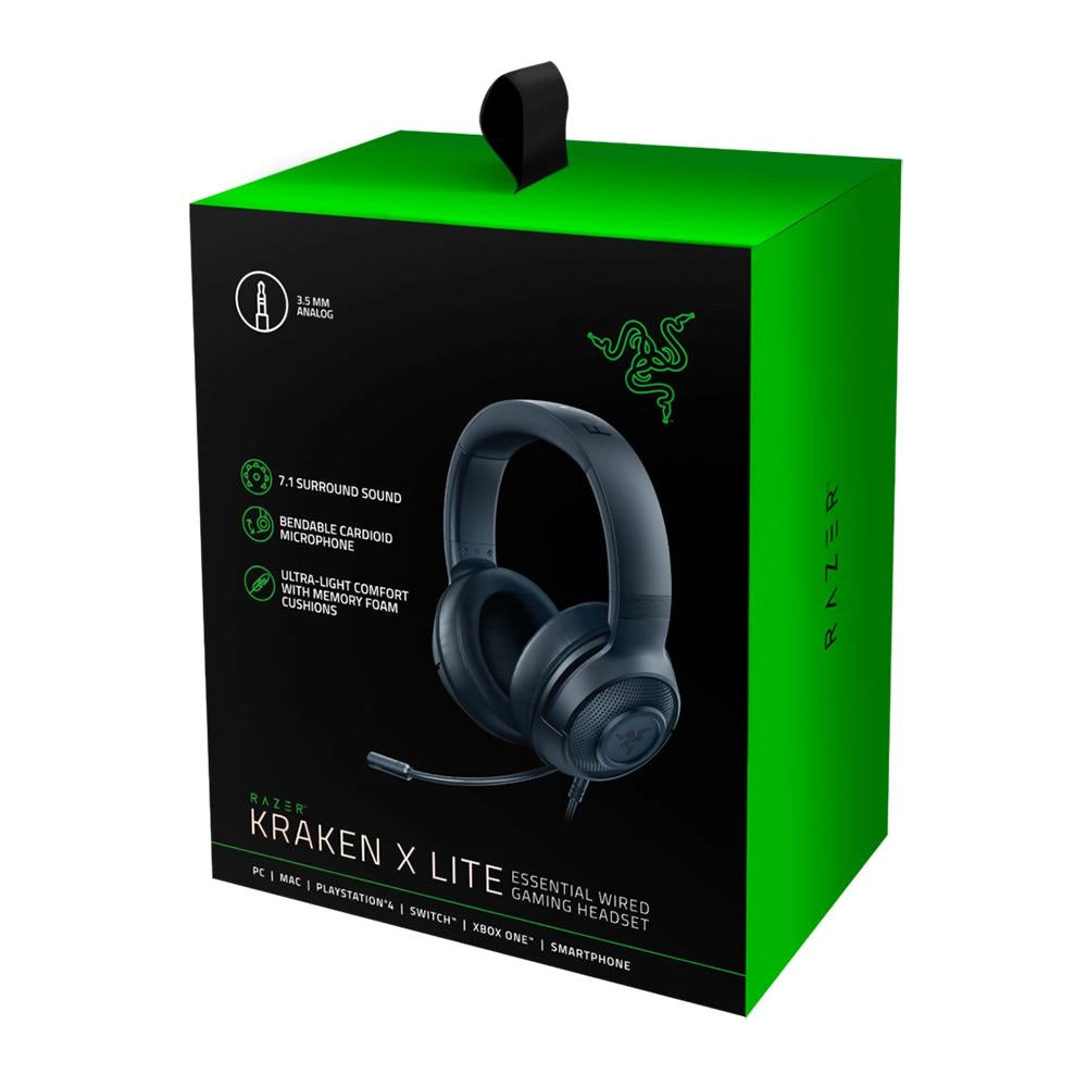 Razer Kraken X Lite (Black) kompyuter quloqchini