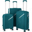 2E SIGMA (L+M+S) Aquamarine plastik chamadonlar to‘plami