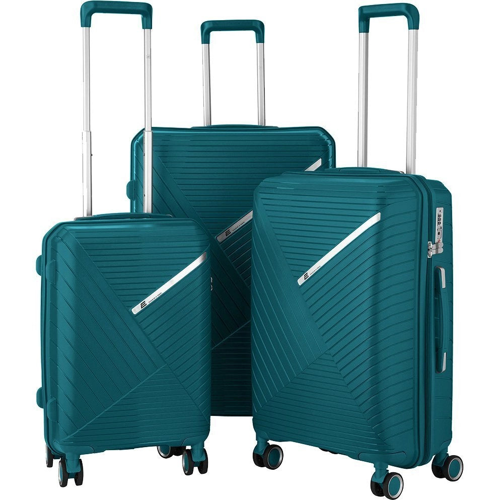 2E SIGMA (L+M+S) Aquamarine plastik chamadonlar to‘plami