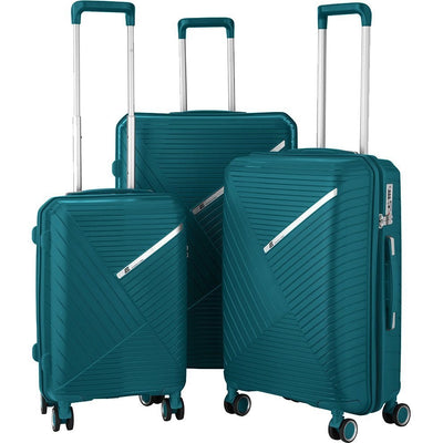 2E SIGMA (L+M+S) Aquamarine plastik chamadonlar to‘plami