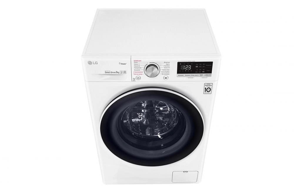 Kir yuvish mashinasi LG F4V5VS0W, AI DD texnologiyasi bilan, 9 kg