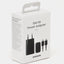 Zarydlash qurilma Samsung 15W, tez zaryadlovchi EP-T1510NBEGRU 15W Black Type-C to Type-C