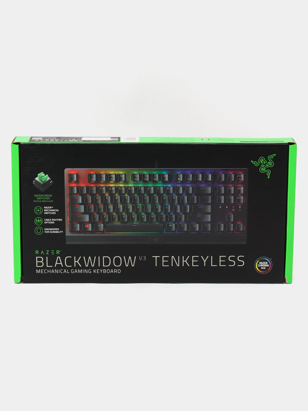 Klaviatura Razer BlackWidow V3 TKL RZ03-03490100-R3M1, Green Switch US