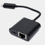 Adapter Belkin USB-C - Ethernet 60W PD, qora