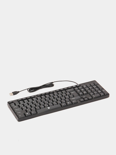 Simli klaviatura 2E KS 106 USB 2E-KS106UB, qora