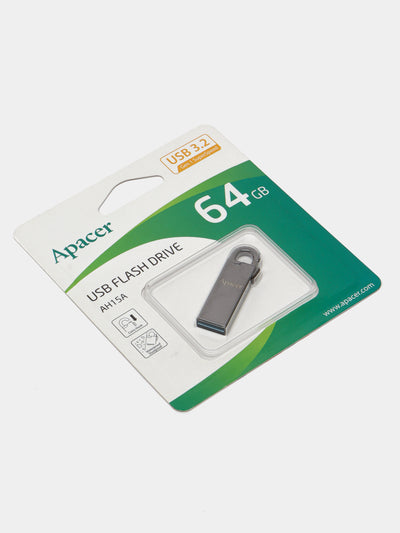 Xotira kartasi Apacer USB 3.1 AH15A qora, 64 GB "AP64GAH15AA-1"