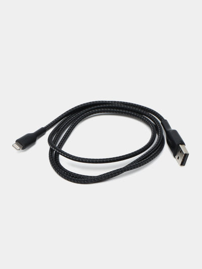Belkin USB-C - Lightning Braided 1 m kabeli Qora va Oq