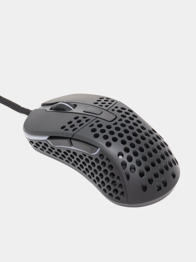 Simli o'yin sichqonchasi Xtrfy Gaming mouse M4 RGB USB, Qora
