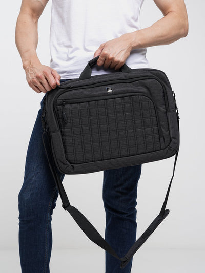 Noutbuk sumkasi 2E CrossSquare 16", qora 2E-CBN9198BK