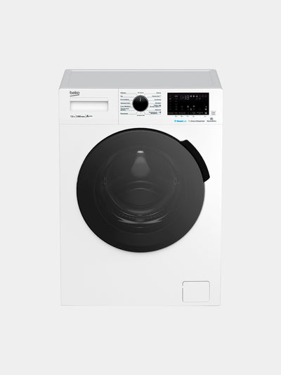 Beko WSPE7H616W kir yuvish mashinasi, 1200 ob/daq, invertor, 7.5 kg, bug' bilan yuvish