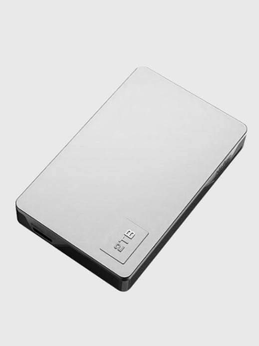 Tashqi qattiq disk Netac 1TB, 2TB, 4TB USB 3.0 K338, metall kumush kulrang NT05K338N-004T-30SL