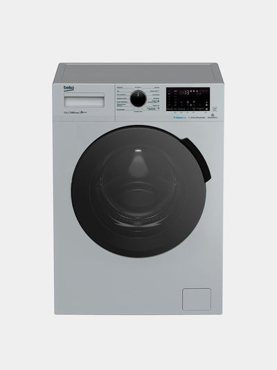 Beko WSPE7H616S kir yuvish mashinasi, 1200 ob/daq, invertor, 7.5 kg, bug' bilan yuvish