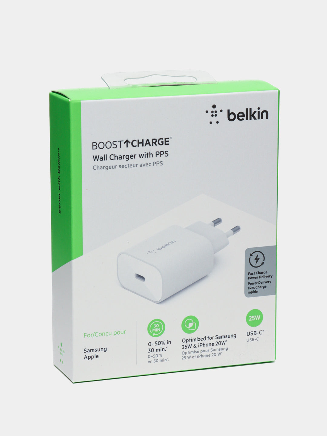 Zaryadlovchi Belkin Home Charger WCA004VFWH, 25 Vt