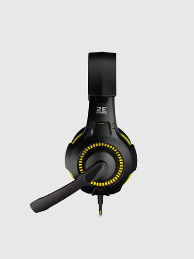 Simli o'yin quloqchinlari 2E Gaming HG300 LED 2E-HG300BK, kompyuter uchun, mikrofonli