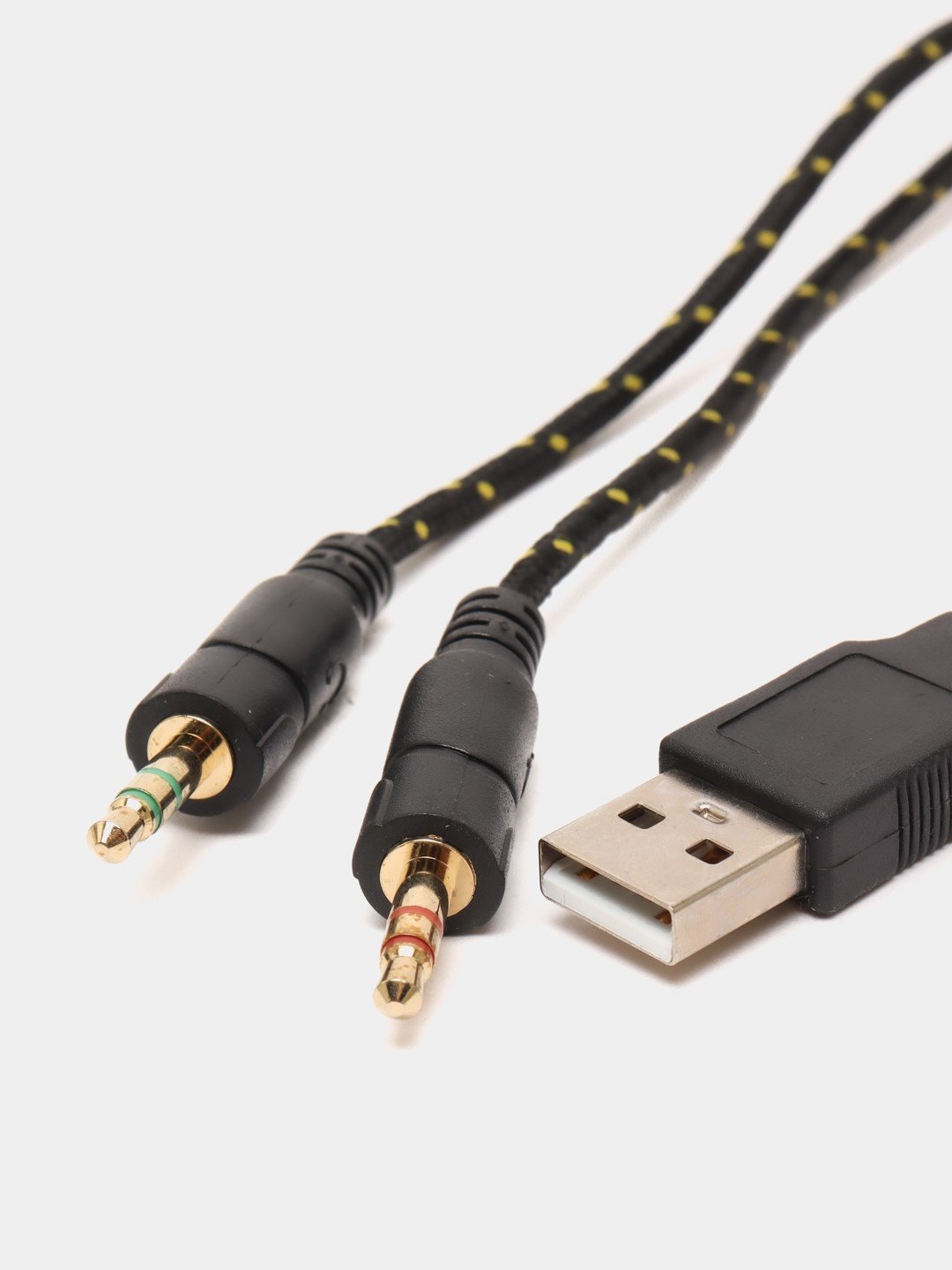 Simli o'yin quloqchinlari 2E Gaming HG300 LED 2E-HG300BK, kompyuter uchun, mikrofonli