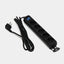Tarmoq filtri kalit bilan 2Е 5XSchuko 2E-05ESM3BK, 3G * 1.0 mm, 3 m, qora