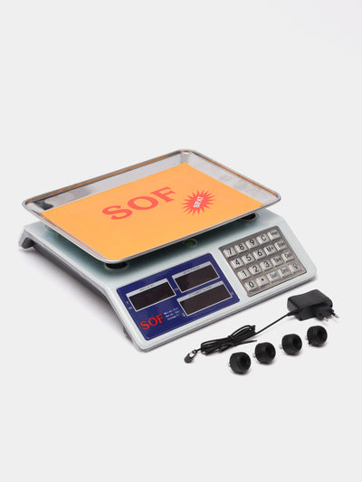 Elektron tarozi SOF 40 kg temir knopkali