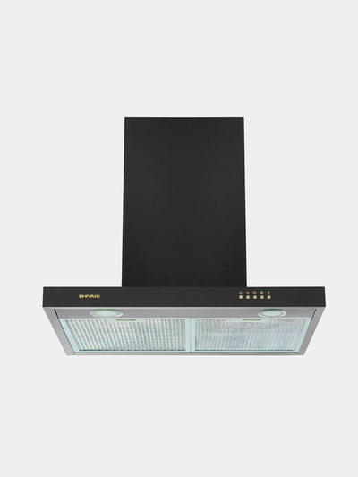 SHIVAKI 1460 T shaklli jigarrang kamin davlumbazlari