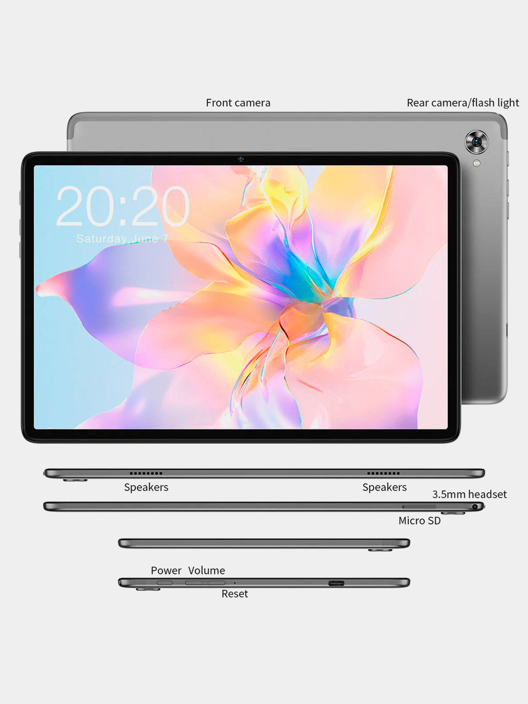 Planshet Teclast P40HD 10.1"/FHD/4GB/64GB/WiFi/4glte Grey