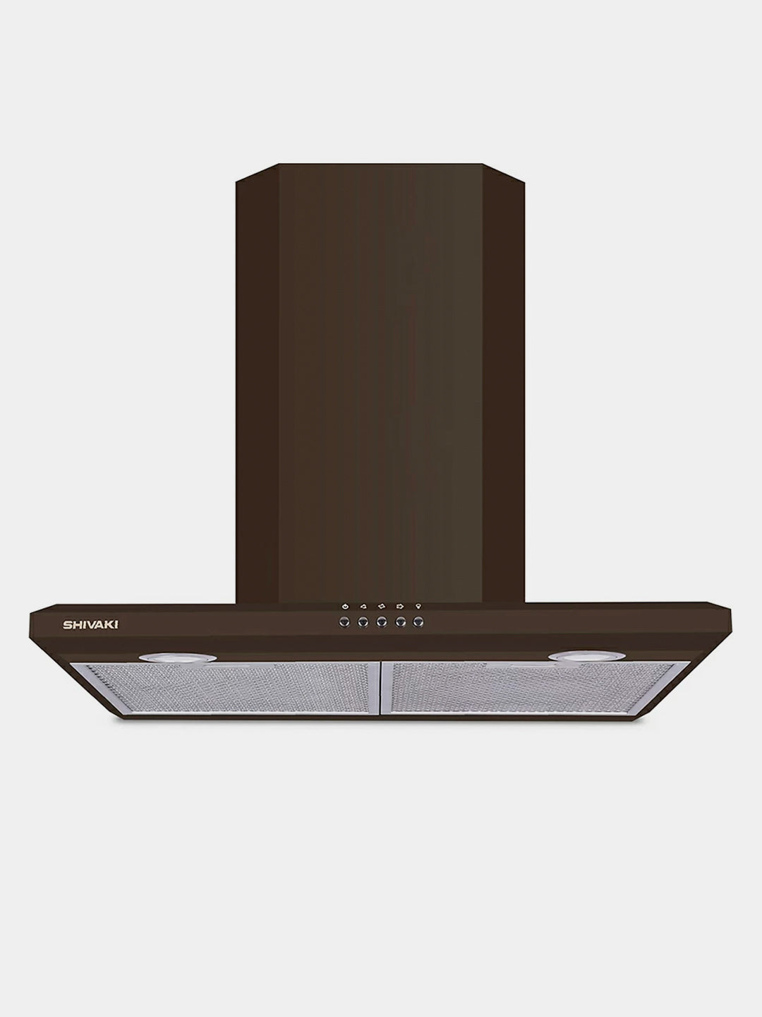 SHIVAKI 1460 T shaklli jigarrang kamin davlumbazlari