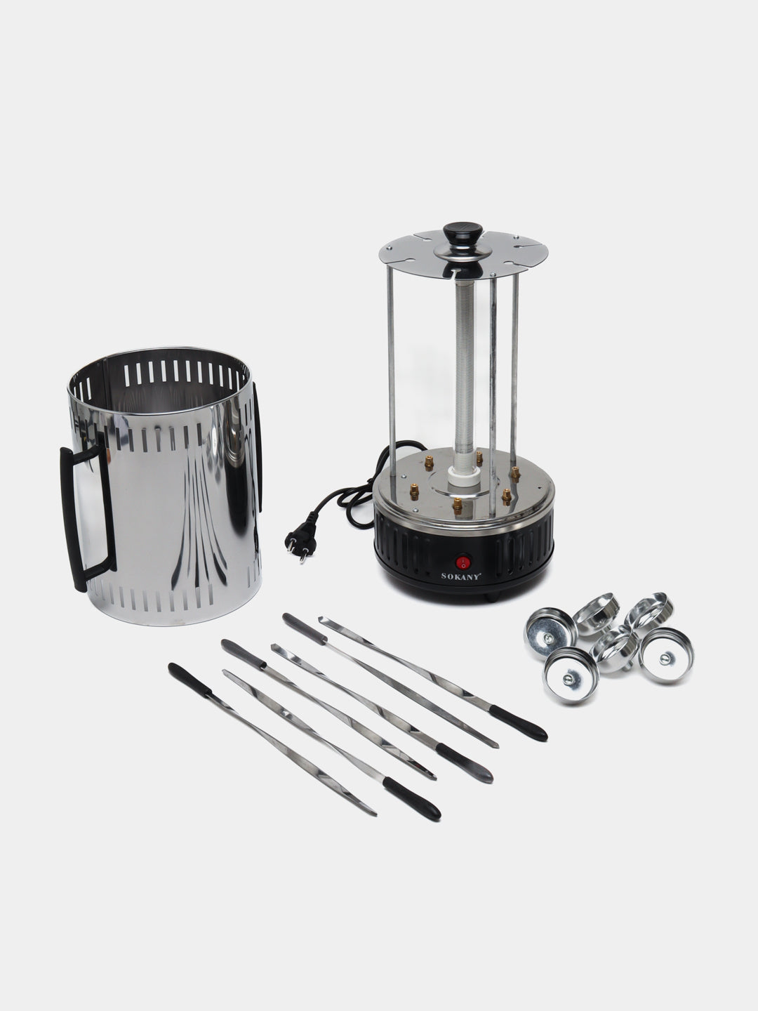 Elektr shashlik va barbekyu pishirgich Sokany SK-6111, 6 ta six