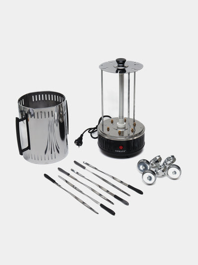 Elektr shashlik va barbekyu pishirgich Sokany SK-6111, 6 ta six