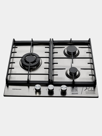 Pishirish paneli Hofmann CTBS631FGCIX/HF: gaz, 3 ta Burner. avtomatik yoqish, quyma temir