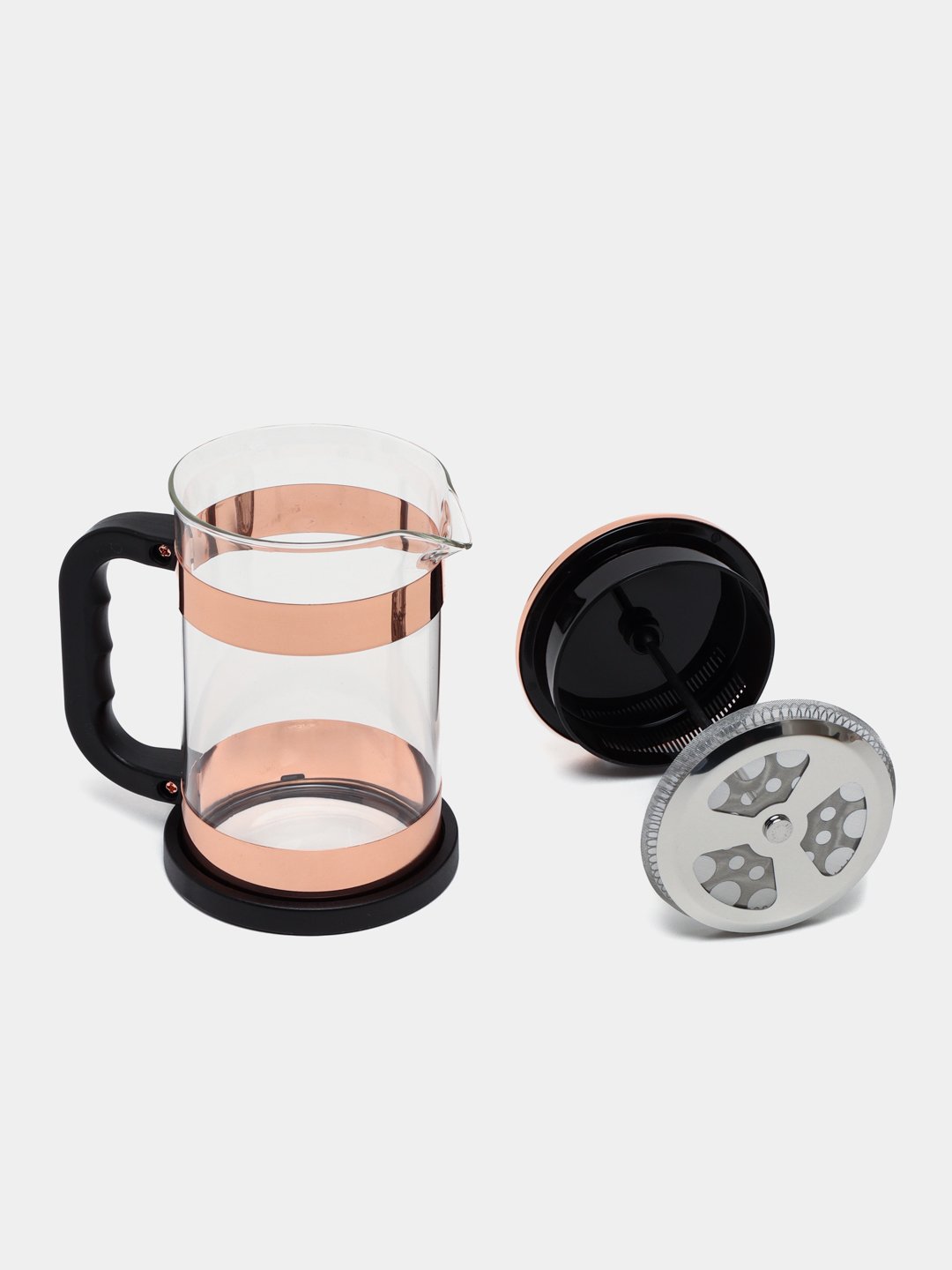 French-press choynak, pompa bilan, qahva va choy uchun 800 ml