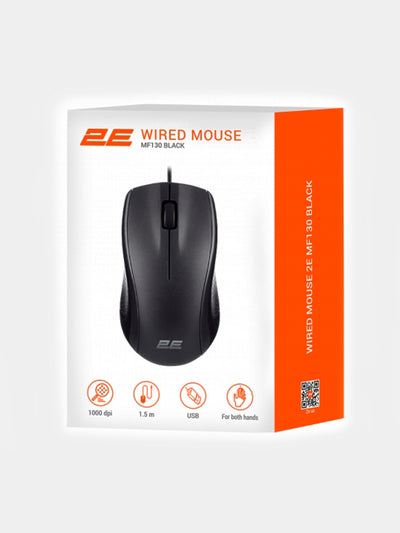 Sichqoncha 2E MF130 USB qora