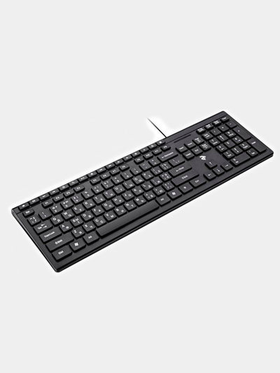 Klaviatura 2E Keyboard KM1020 Slim USB Black