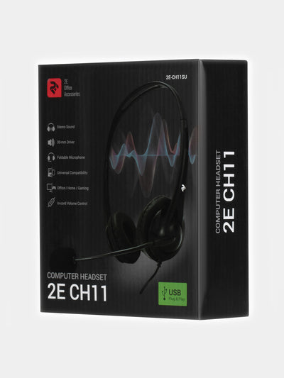 Kompyuter uchun quloqchinlar 2E On-Ear CH11 USB