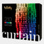 Smart LED Garland Twinkly Curtain RGBW 210, Gen II, IP44, 1.45м*2.1м, shaffof kabel