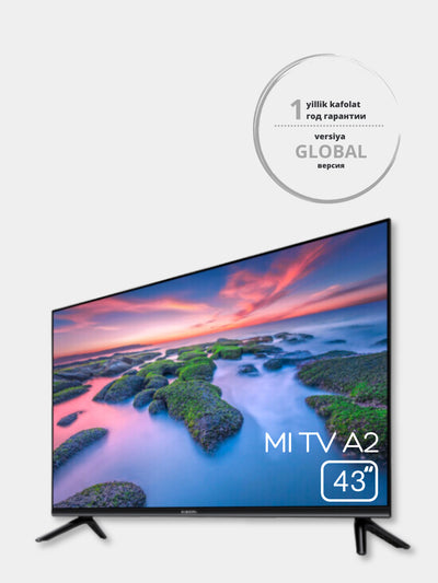 Aqlli smart televizori Xiaomi Mi TV A2  43" Android TV, HD/Full HD/4K
