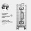 360 metall g'ildirakli chamadon, Xiaomi Mi Metal Carry - on Luggage 20