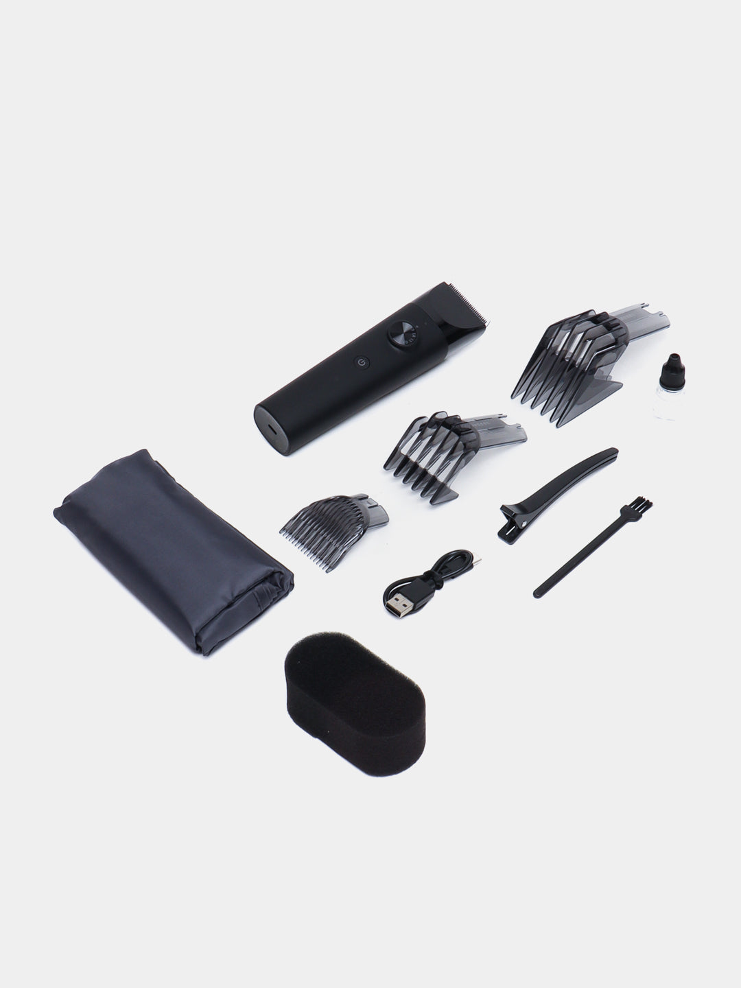 Sochni kesish uchun mashinka Xiaomi Mi Hair Clipper, sochlar va soqol uchun + 3 ta nasadka
