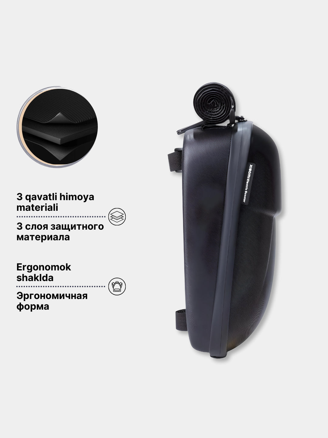Sumka samokat uchun Xiaomi Mi Electric Scooter Storage Bag, zarbaga bardoshli korpusli