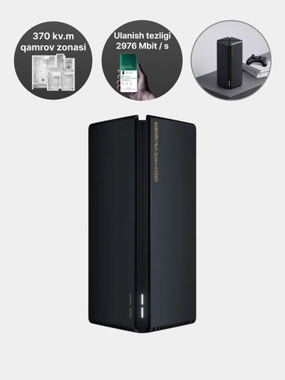 Wi-Fi Router Xiaomi Mesh System AX3000, 1-pack, 2-pack