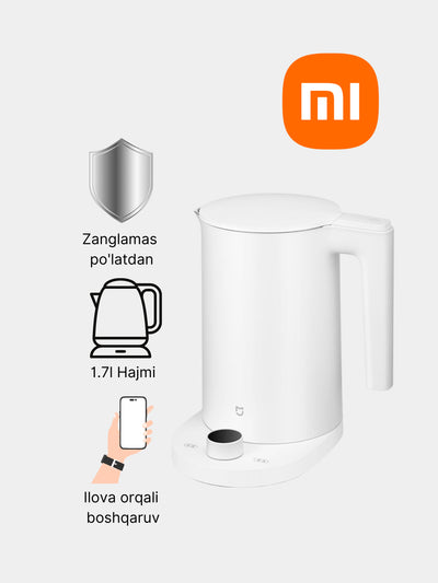 Aqilli elektr choynak Xiaomi Smart Kettle Pro2, 1.7 litr