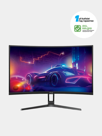 O'yin monitori 2E Gaming 27" Curved, FHD, 165 Gts, R2723BV, qora