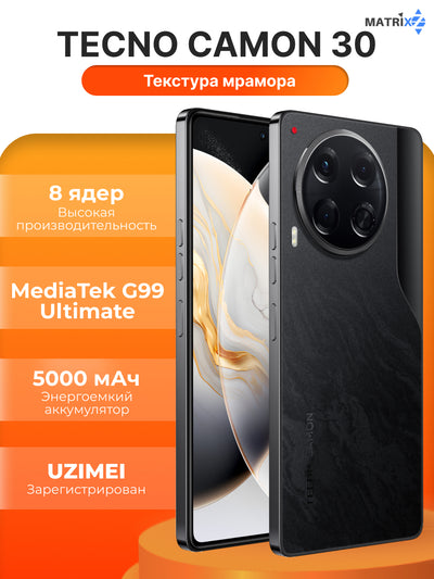 O'yin smartfoni Tecno Camon 30 8+8GB/256 GB 120Hz/AMOLED/5000/50MP
