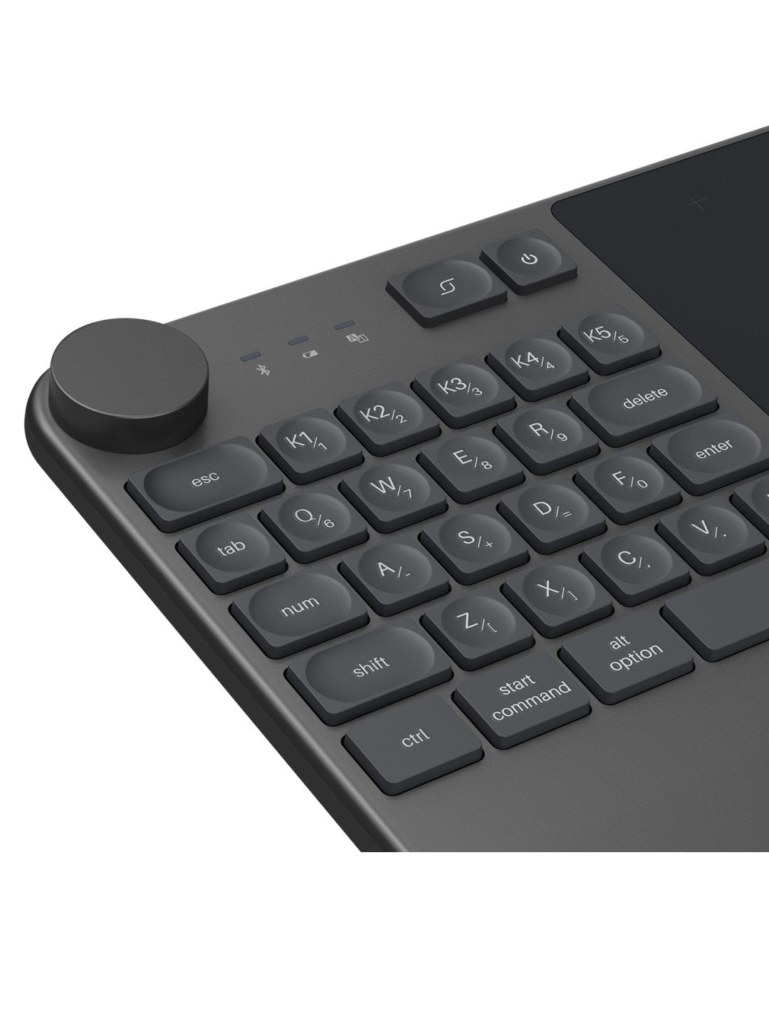 Grafik planshet Inspiroy Keydial KD200 Bluetooth 5.0 qora KD200HUION