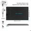 Grafik plansheti Huion HS610, qora